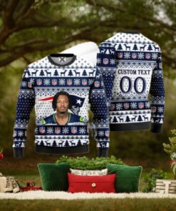 DJ James New England Patriots Ugly Christmas Sweater