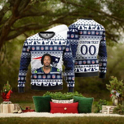 DJ James New England Patriots Ugly Christmas Sweater