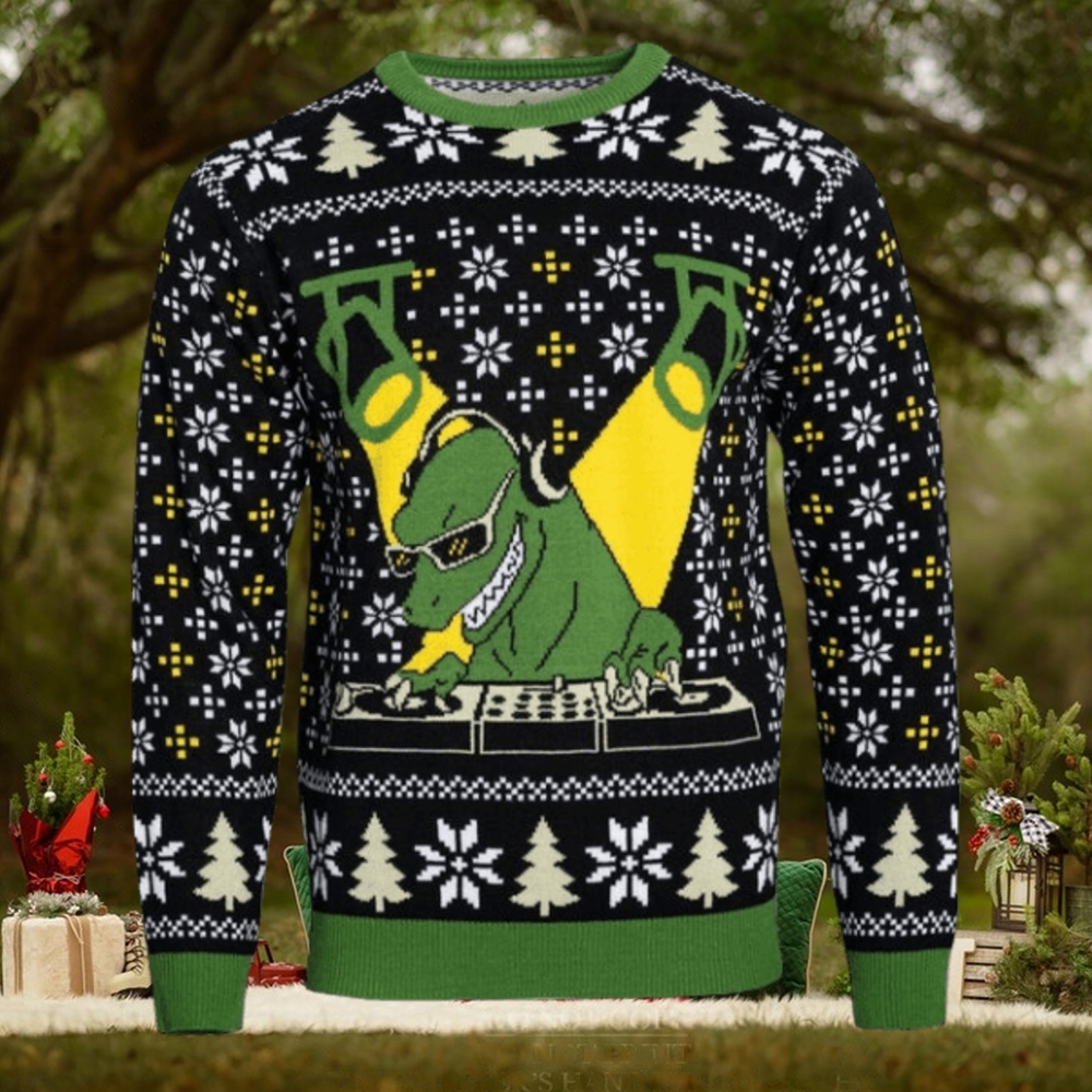 DJ T Rex Ugly Christmas Sweater DJ T Rex Ugly Christmas Sweater