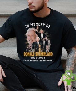 In Memory Of Donald Sutherland 1935 2024 Thank You For The Memories T Shirt