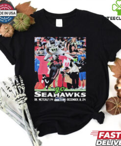 DK Metcalf Jumps Over Starling Thomas V Go Seahawks Shirt