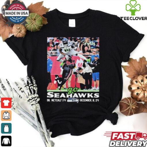 DK Metcalf Jumps Over Starling Thomas V Go Seahawks Shirt