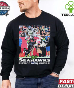 DK Metcalf Jumps Over Starling Thomas V Go Seahawks Shirt