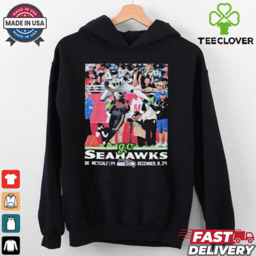 DK Metcalf Jumps Over Starling Thomas V Go Seahawks Shirt