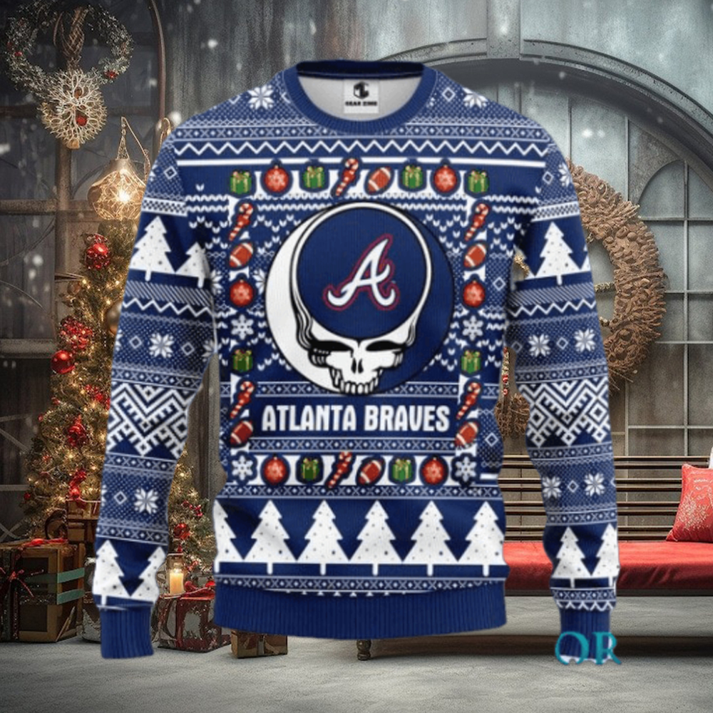 Atlanta Braves Grateful Dead Ugly Christmas Sweater & Sweatshirt Gifts Atlanta Braves Grateful Dead Ugly Christmas Sweater & Sweatshirt Gifts