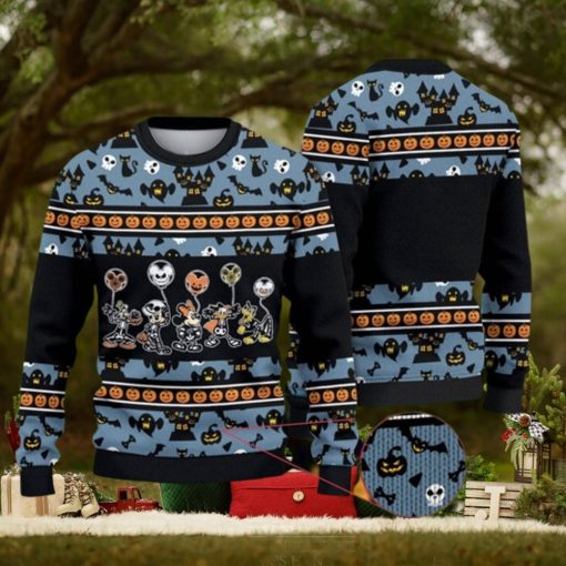 Mickey and Friends Christmas Ugly Sweater, Mickey Halloween Party Christmas Sweater, Xmas Sweater, Ugly Christmas Sweater