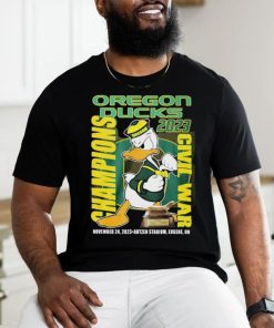 The Oregon Duck Mascot 2023 Civil War Champions Shirt