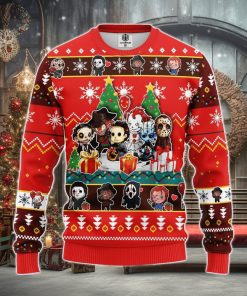 Chibi Horror Halloween Ugly Christmas Sweater Amazing Gift Men And Women Christmas Gift