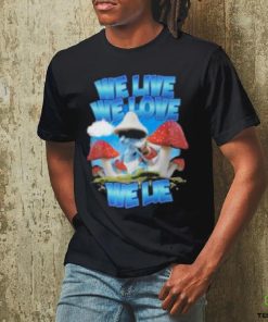 We Live We Love We Lie Smurf Cat Shirt