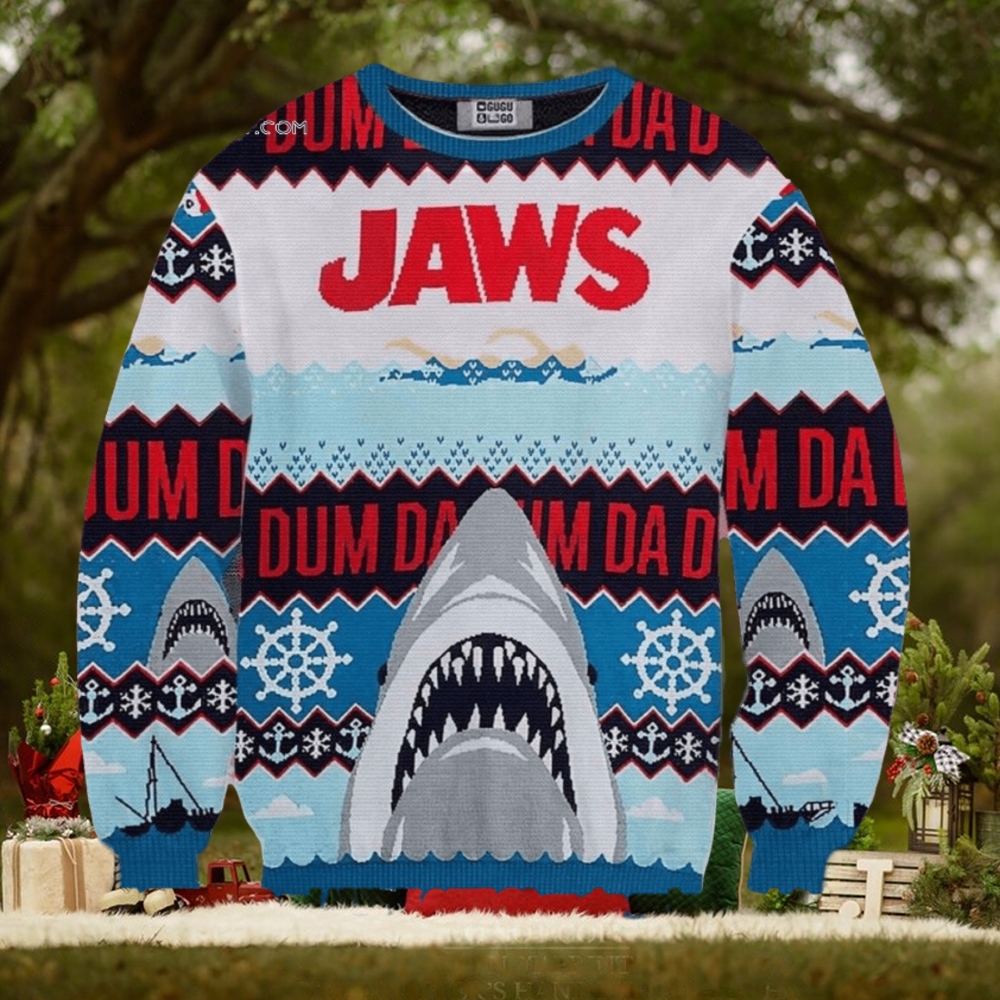 Da Dum Jaws Wool Holiday Sweater Da Dum Jaws Wool Holiday Sweater