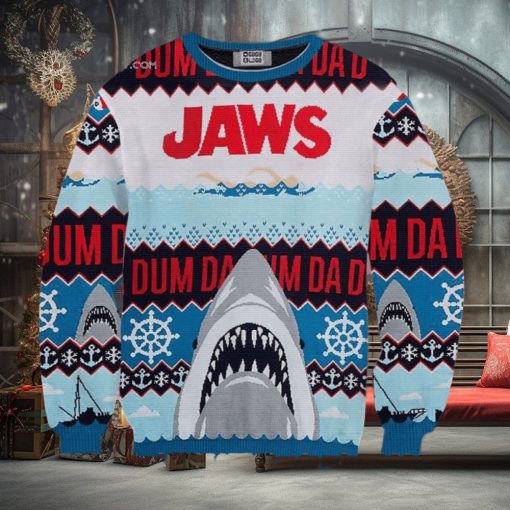 Da Dum Jaws Wool Holiday Sweater