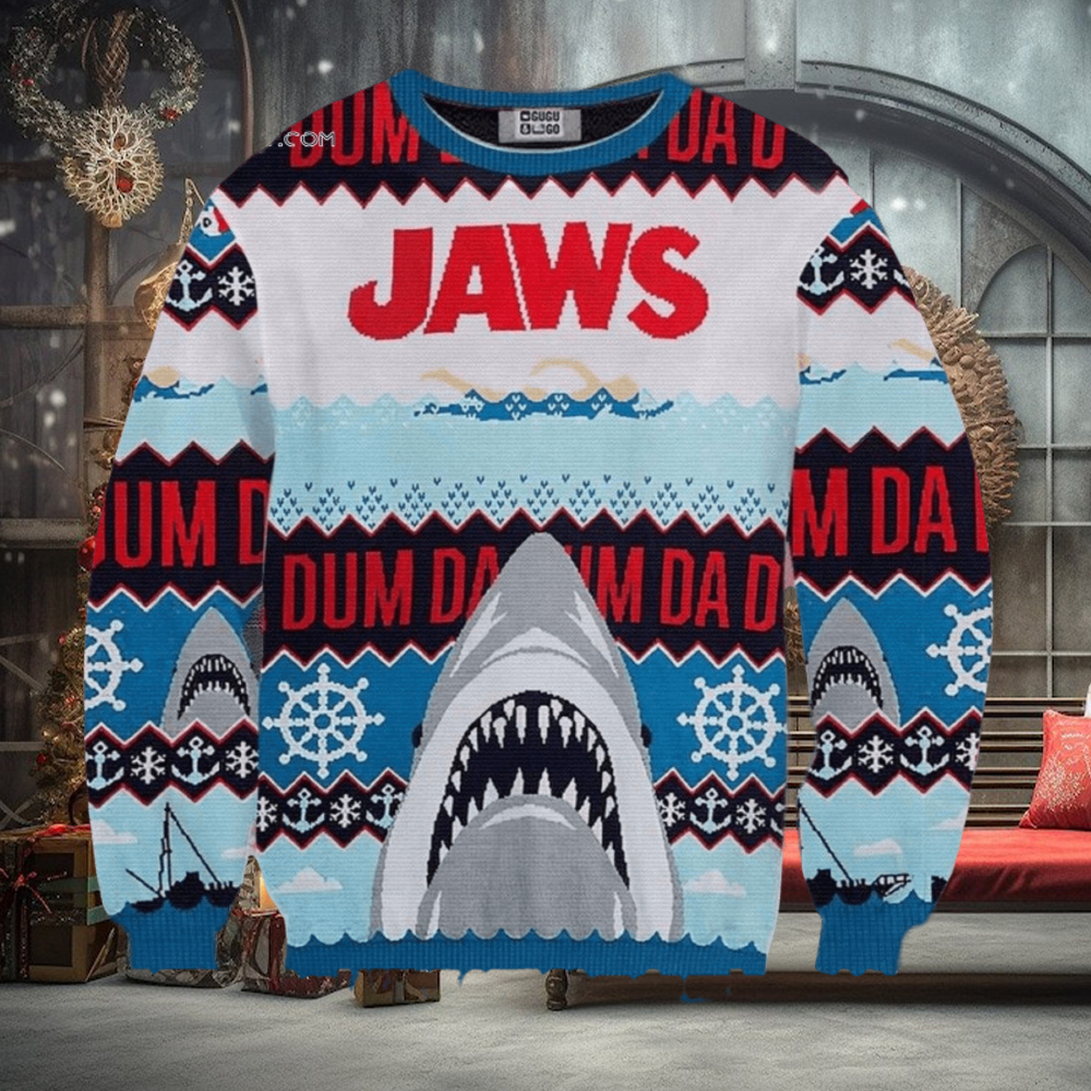 Da Dum Jaws Wool Holiday Sweater Da Dum Jaws Wool Holiday Sweater