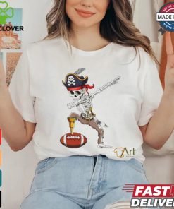 Dab Skeleton Funny Dabbing Skeleton Pirate Football shirt
