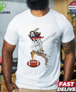 Dab Skeleton Funny Dabbing Skeleton Pirate Football shirt