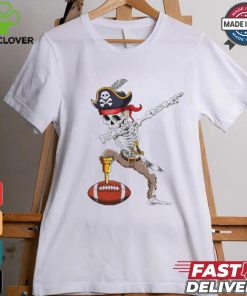 Dab Skeleton Funny Dabbing Skeleton Pirate Football shirt