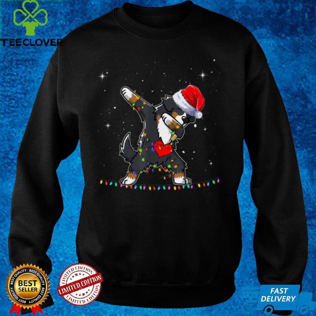 Dabbing Bernese Dog Santa Christmas Lights Xmas Boys Kids T Shirt Dabbing Bernese Dog Santa Christmas Lights Xmas Boys Kids T Shirt