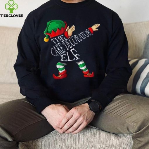 Dabbing Cake Decorator Elf Christmas Shirt
