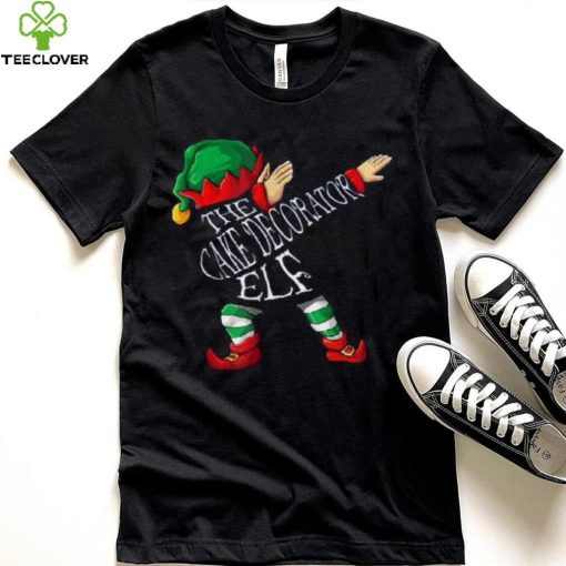 Dabbing Cake Decorator Elf Christmas Shirt