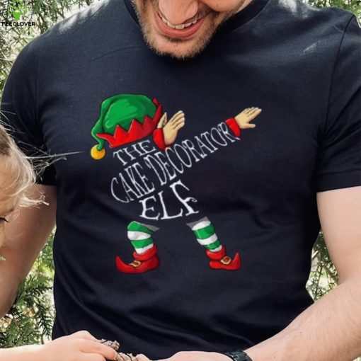 Dabbing Cake Decorator Elf Christmas Shirt