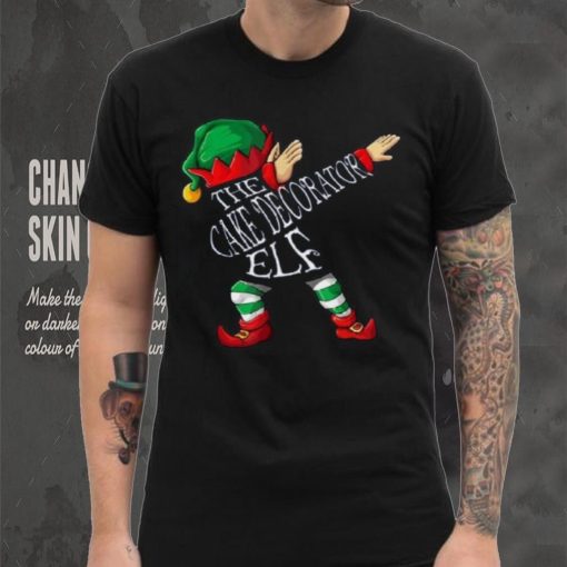 Dabbing Cake Decorator Elf Christmas Shirt