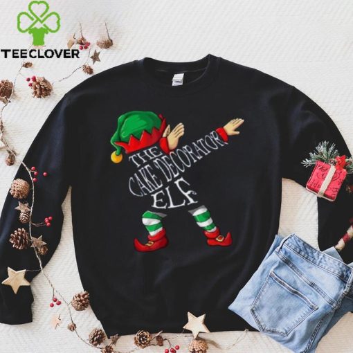 Dabbing Cake Decorator Elf Christmas Shirt