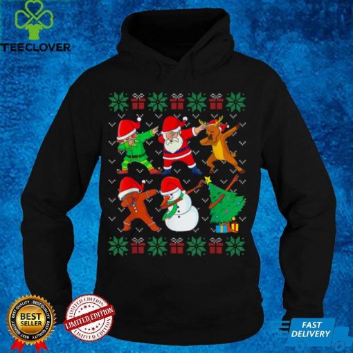 Dabbing Christmas Ugly Sweater Santa Dab Squad Kids Boy Xmas T Shirt