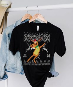 Dabbing Reindeer Ugly T Shirt Christmas Gift