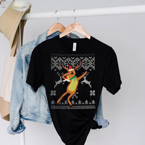 Dabbing Reindeer Ugly T Shirt Christmas Gift