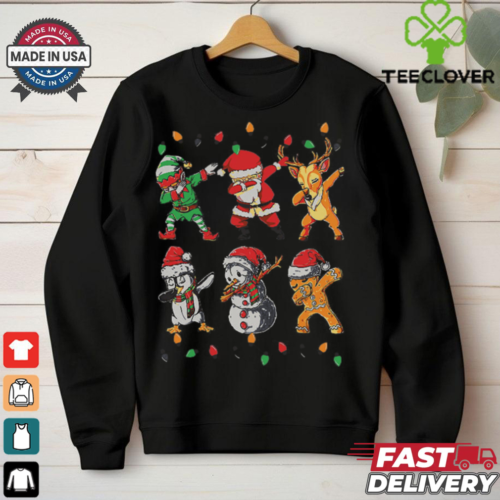 Dabbing Santa Elf Friends Christmas Girls Xmas shirt Dabbing Santa Elf Friends Christmas Girls Xmas shirt
