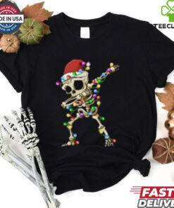 Dabbing Skeleton Christmas Crewneck shirt