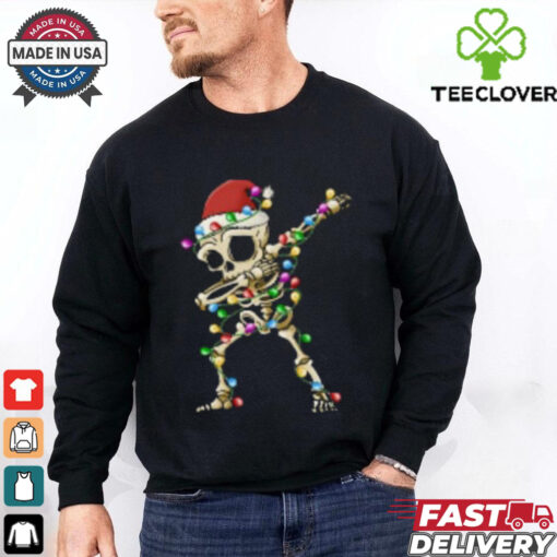 Dabbing Skeleton Christmas Crewneck shirt