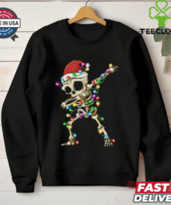 Dabbing Skeleton Christmas Crewneck shirt