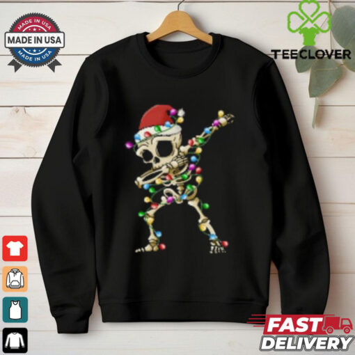 Dabbing Skeleton Christmas Crewneck shirt