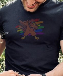 Dabbing Turkey LGBT Gay Lesbian Pride Thanksgiving T Shirt