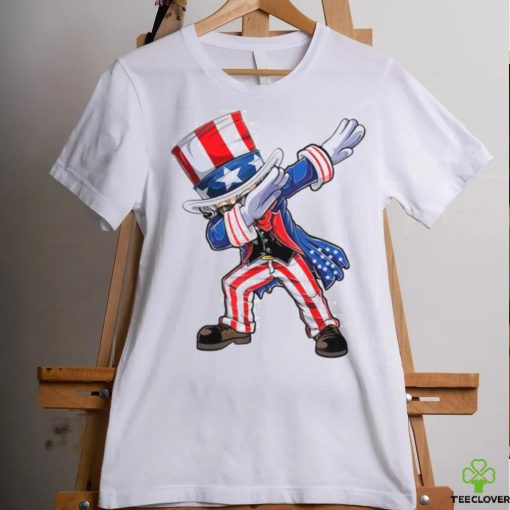 Dabbing Uncle Sam 4th of July Kids Women Men Funny Dab Dance T Shirt