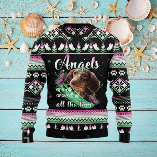 Dachshund Angel Ugly Christmas Sweater