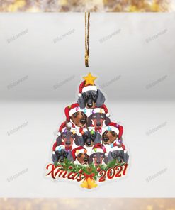 Dachshund Christmas ornament