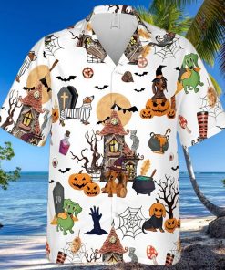 Dachshund Dog Halloween Hawaiian Shirt