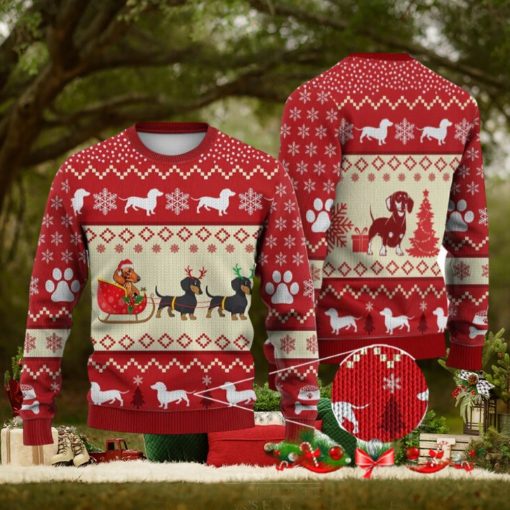 Dachshund Dog Reindeer Ugly Christmas Sweater Funny Gift For Men And Women Family Holidays