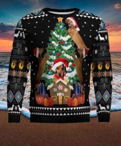 Dachshund Group Christmas Tree Ugly Christmas Sweater