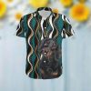 Dachshund Hawaiian Aloha Tropical Floral Women Beach Button Up Shirt For Dog Owners And Pet Lovers On Summer Vacation