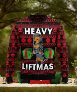 Dachshund Heavy Liftmas Ugly Sweater For Christmas