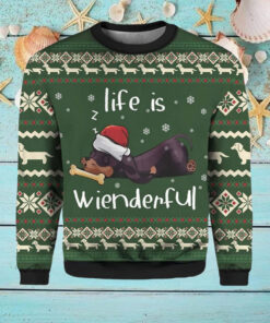 Dachshund Life Is Wienderful Ugly Christmas Sweater