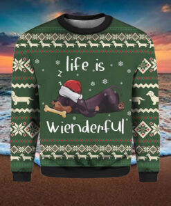 Dachshund Life Is Wienderful Ugly Christmas Sweater