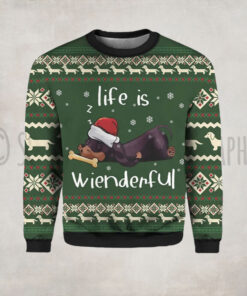 Dachshund Life Is Wienderful Ugly Christmas Sweater