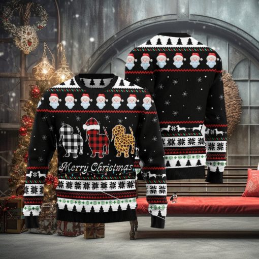 Dachshund Merry Christmas Ugly 3D Sweater Gift For Men And Women