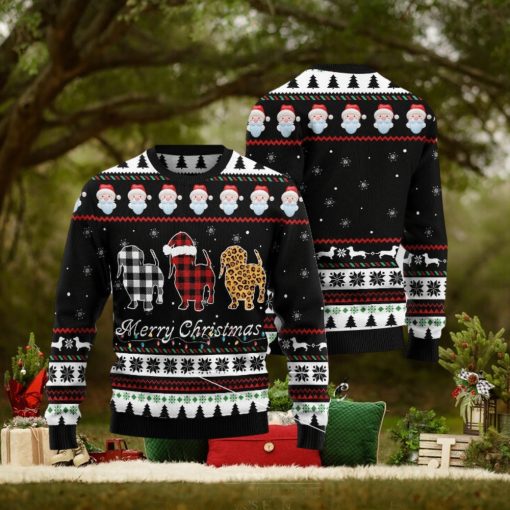 Dachshund Merry Christmas Ugly 3D Sweater Gift For Men And Women