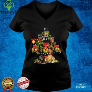 Dachshund Merry Christmas Wine shirt