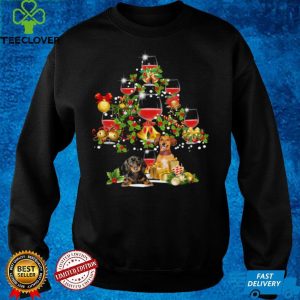 Dachshund Merry Christmas Wine shirt