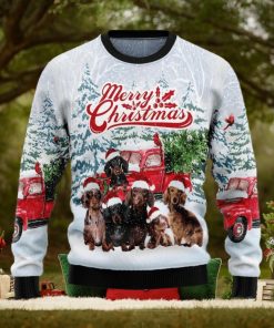 Dachshund Merry Ugly Sweater For Christmas
